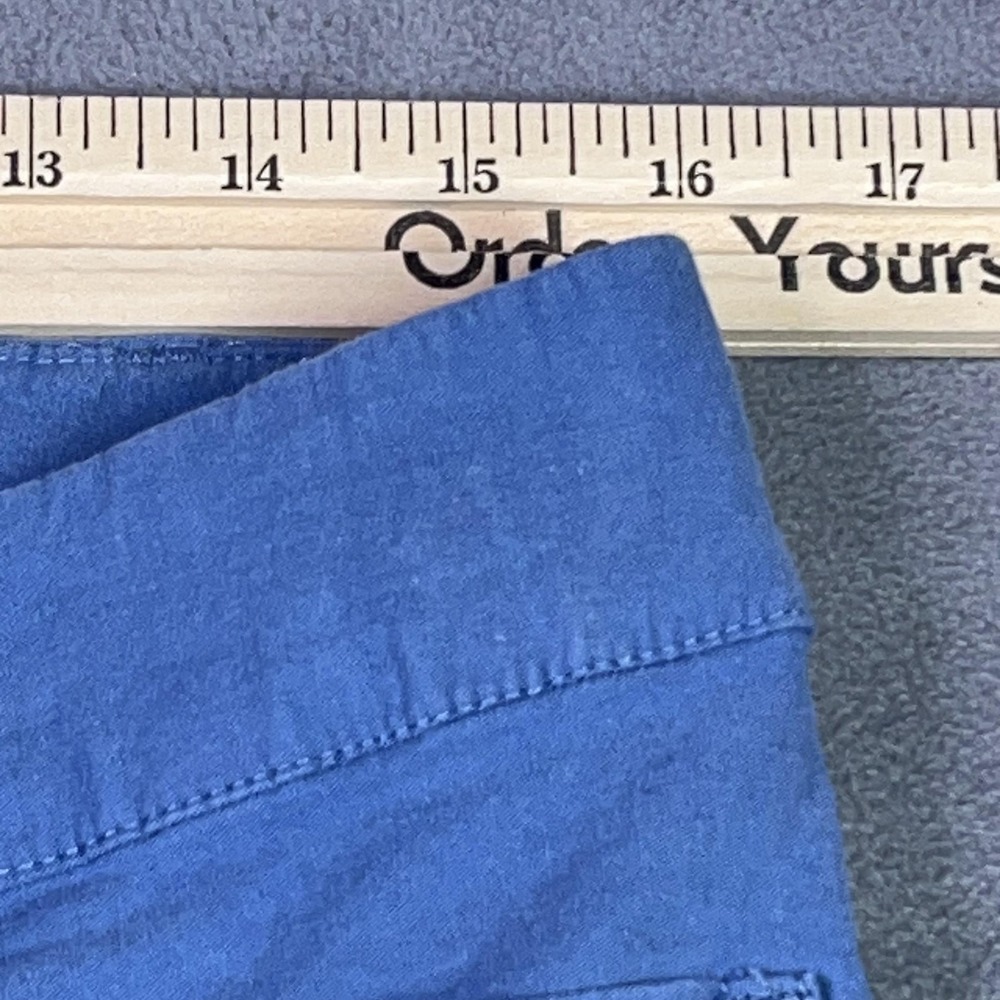 J.Crew Lizzie Pant 31T Tall Blue Wide Leg Cotton Linen Patch Pocket BW804 NEW - Picture 9 of 13